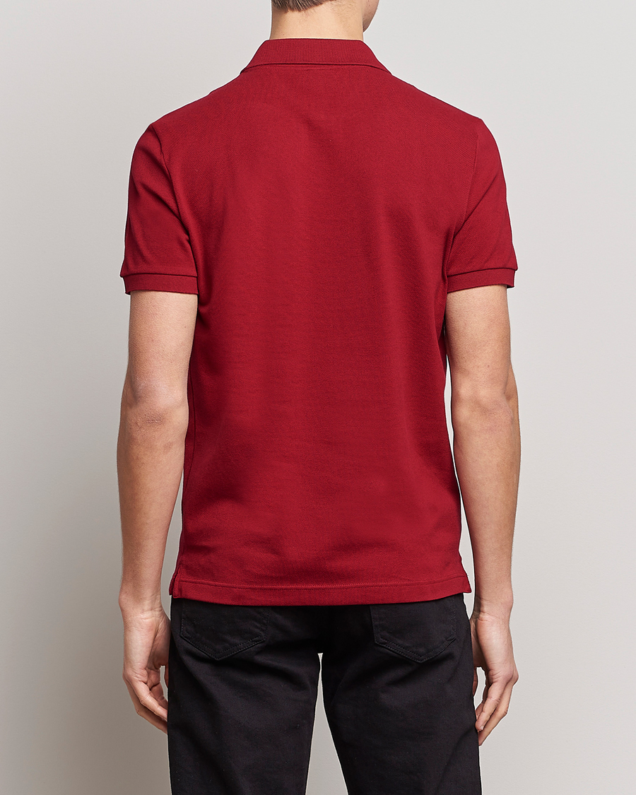 Heren | Polo's | Lacoste | Slim Fit Polo Piké Bordeaux