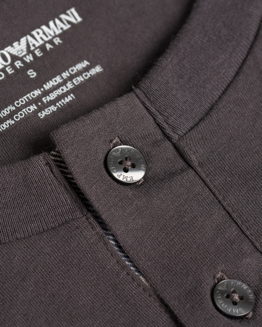 Heren | Ondergoed | Emporio Armani | Flannel Pyjama Set Asphalt Grey/Check