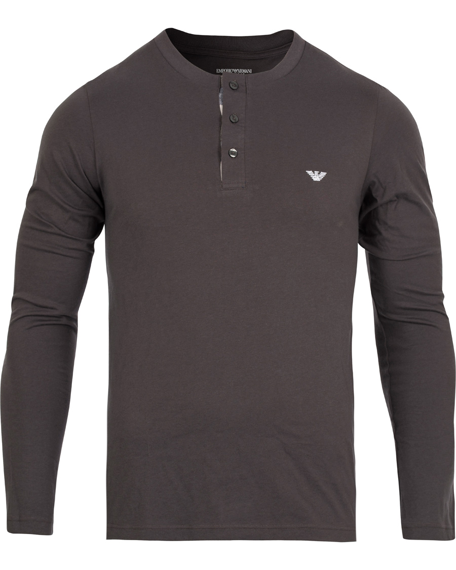 Heren | Ondergoed | Emporio Armani | Flannel Pyjama Set Asphalt Grey/Check