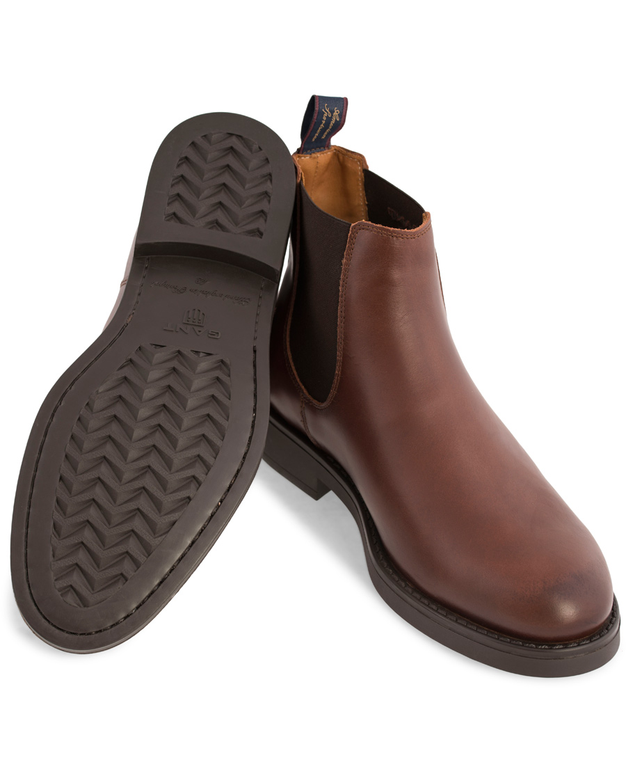 Heren | GANT Oscar Chelsea Boot Calf Cognac | GANT | Oscar Chelsea Boot Calf Cognac