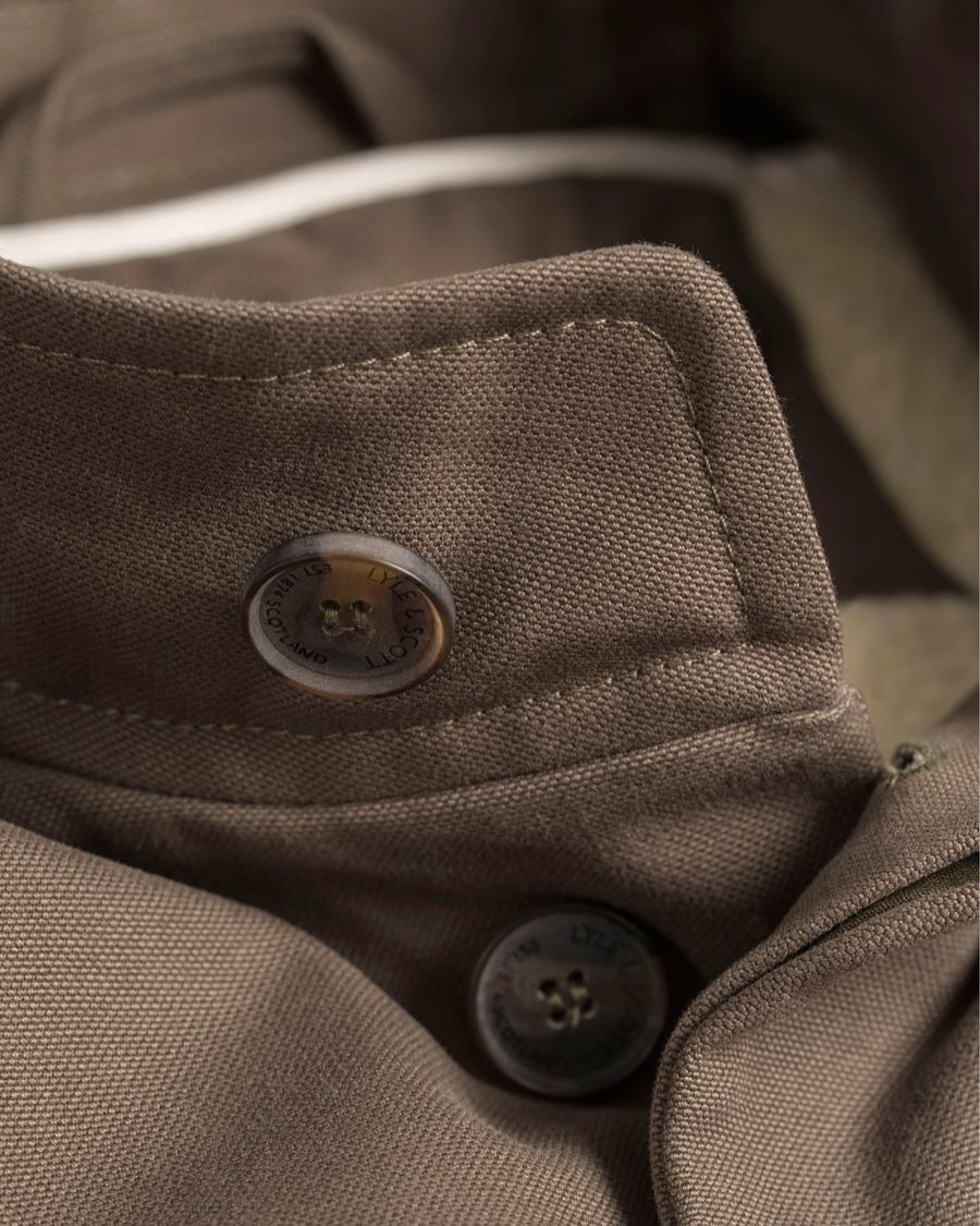 Heren | Jassen | Lyle & Scott | Shearling Lined Jacket Cedar Green