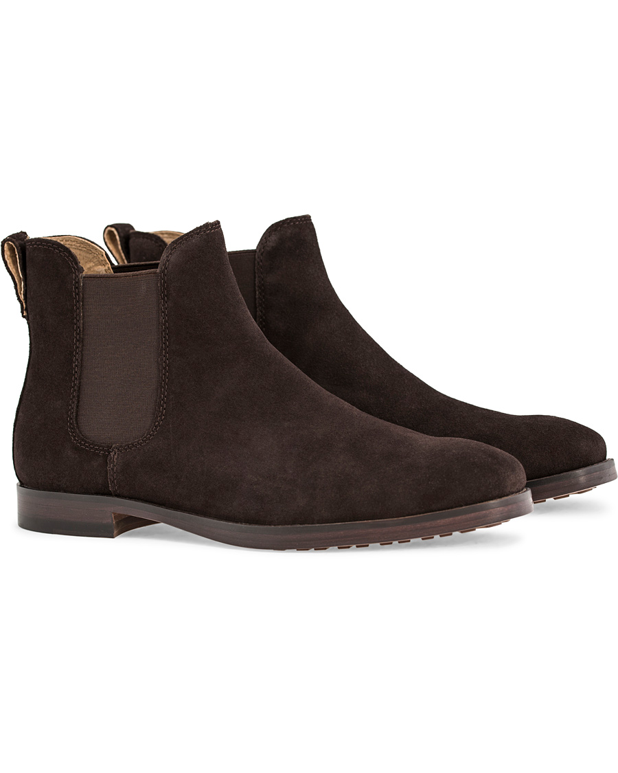 Heren | Polo Ralph Lauren Dillian Chelsea Boot Dark Brown Suede | Polo Ralph Lauren | Dillian Chelsea Boot Dark Brown Suede