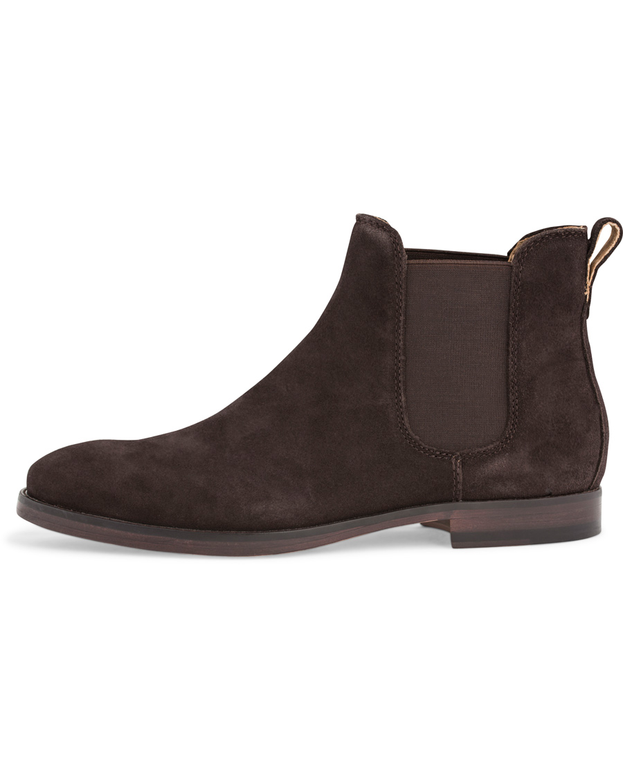 Heren | Polo Ralph Lauren Dillian Chelsea Boot Dark Brown Suede | Polo Ralph Lauren | Dillian Chelsea Boot Dark Brown Suede
