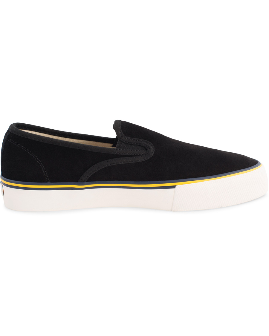 Heren | Polo Ralph Lauren Mytton Slip On Sneaker Black Suede | Polo Ralph Lauren | Mytton Slip On Sneaker Black Suede