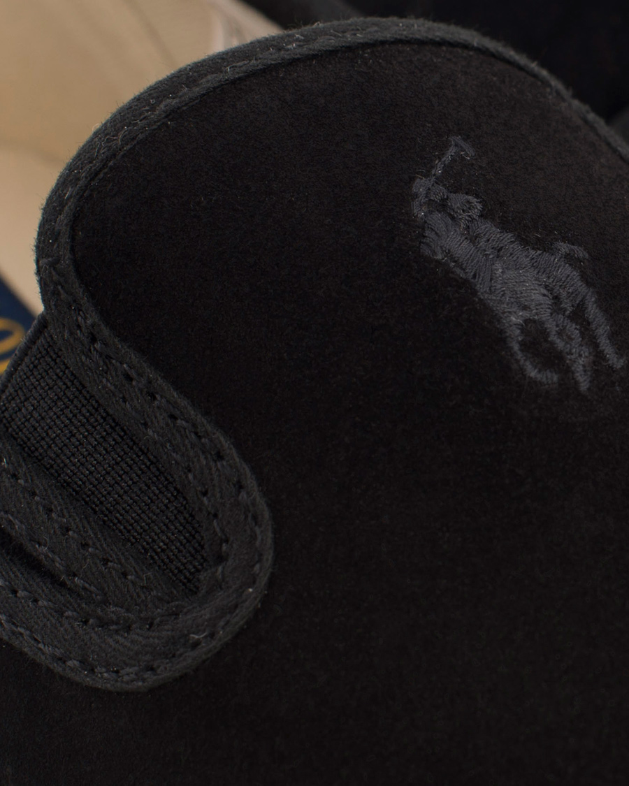 Heren | Polo Ralph Lauren Mytton Slip On Sneaker Black Suede | Polo Ralph Lauren | Mytton Slip On Sneaker Black Suede