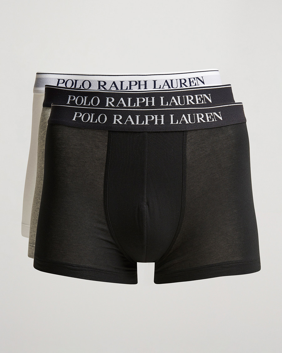 Heren | Ondergoed | Polo Ralph Lauren | 3-Pack Trunk Grey/White/Black
