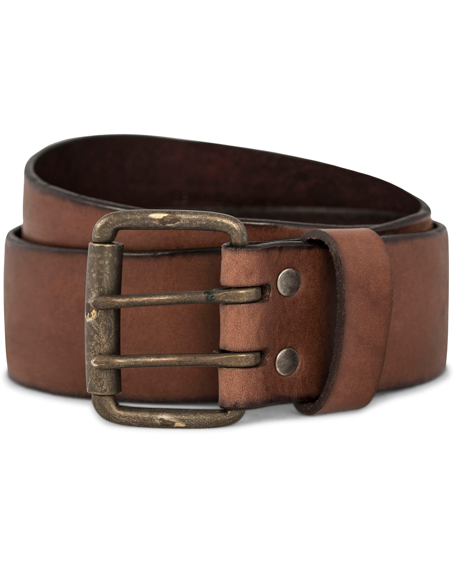 Heren | Denim & Supply Ralph Lauren Double Prong Belt Brown Leather | Denim & Supply Ralph Lauren | Double Prong Belt Brown Leather