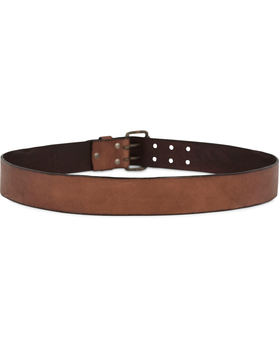 Heren | Denim & Supply Ralph Lauren Double Prong Belt Brown Leather | Denim & Supply Ralph Lauren | Double Prong Belt Brown Leather