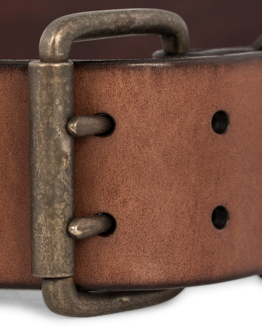 Heren | Denim & Supply Ralph Lauren Double Prong Belt Brown Leather | Denim & Supply Ralph Lauren | Double Prong Belt Brown Leather