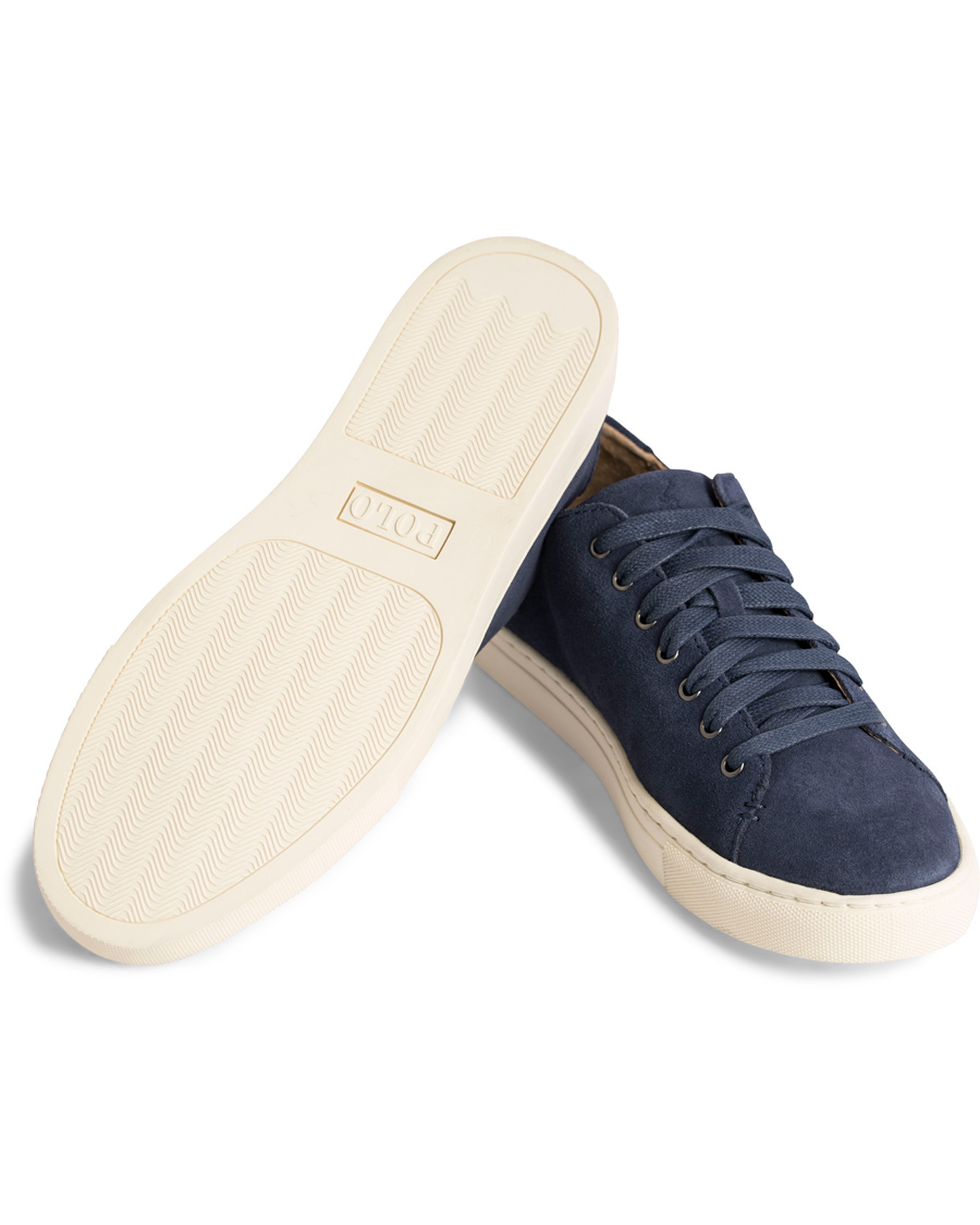 Heren | Polo Ralph Lauren Jermain Sneaker Navy Suede | Polo Ralph Lauren | Jermain Sneaker Navy Suede