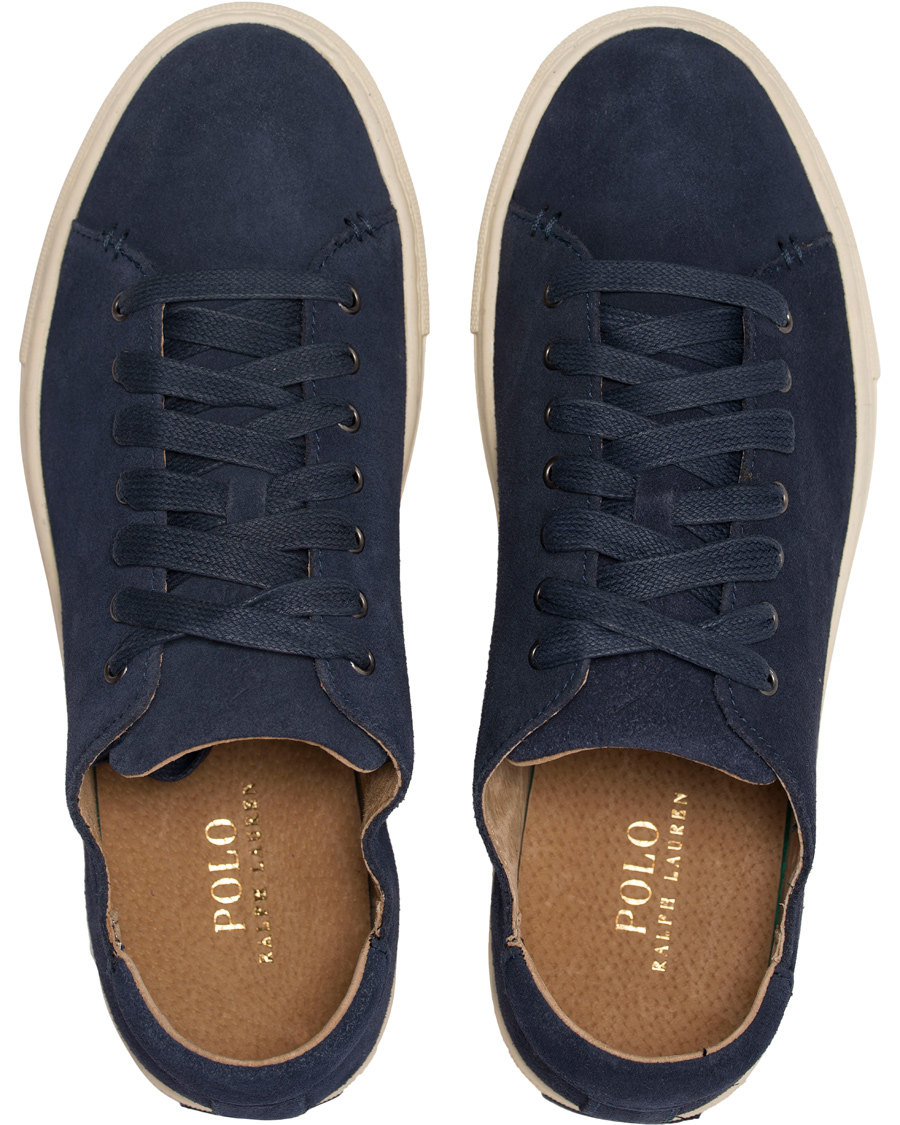 Heren | Polo Ralph Lauren Jermain Sneaker Navy Suede | Polo Ralph Lauren | Jermain Sneaker Navy Suede