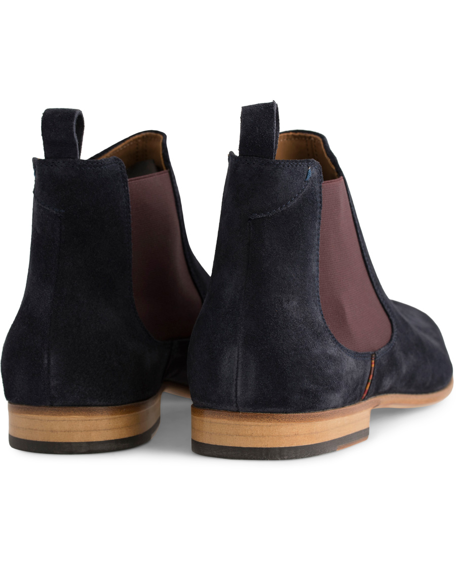 Heren | Paul Smith Shoe Falconer Chelsea Boot Suede Navy | Paul Smith Shoe | Falconer Chelsea Boot Suede Navy