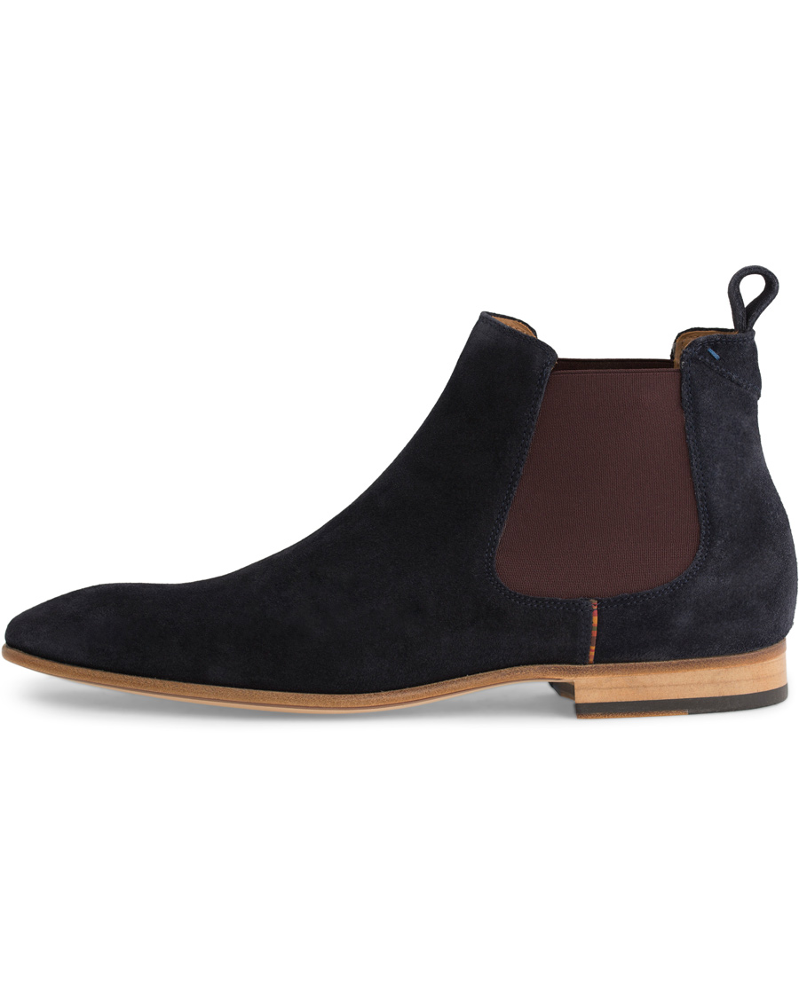 Heren | Paul Smith Shoe Falconer Chelsea Boot Suede Navy | Paul Smith Shoe | Falconer Chelsea Boot Suede Navy