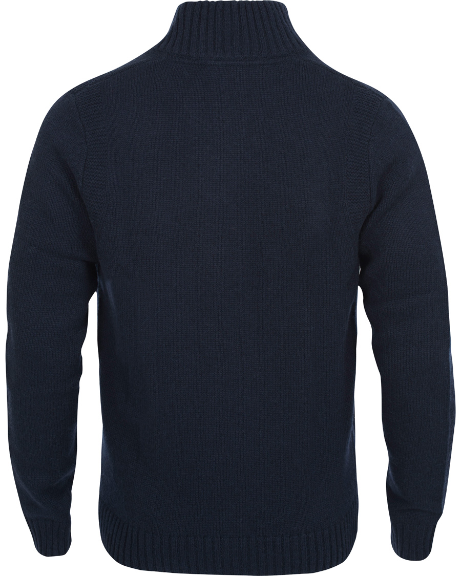 Heren | Truien | Henri-Lloyd | Henri Lloyd Hove Regular Half Button Knit Sweater Navy