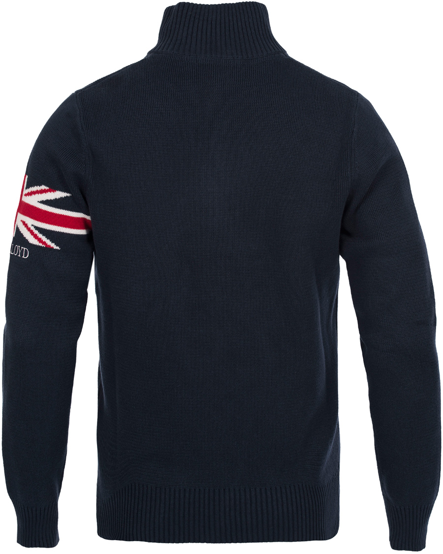 Heren | Truien | Henri-Lloyd | Henri Lloyd Arley Regular Half Zip Knit Sweater Navy