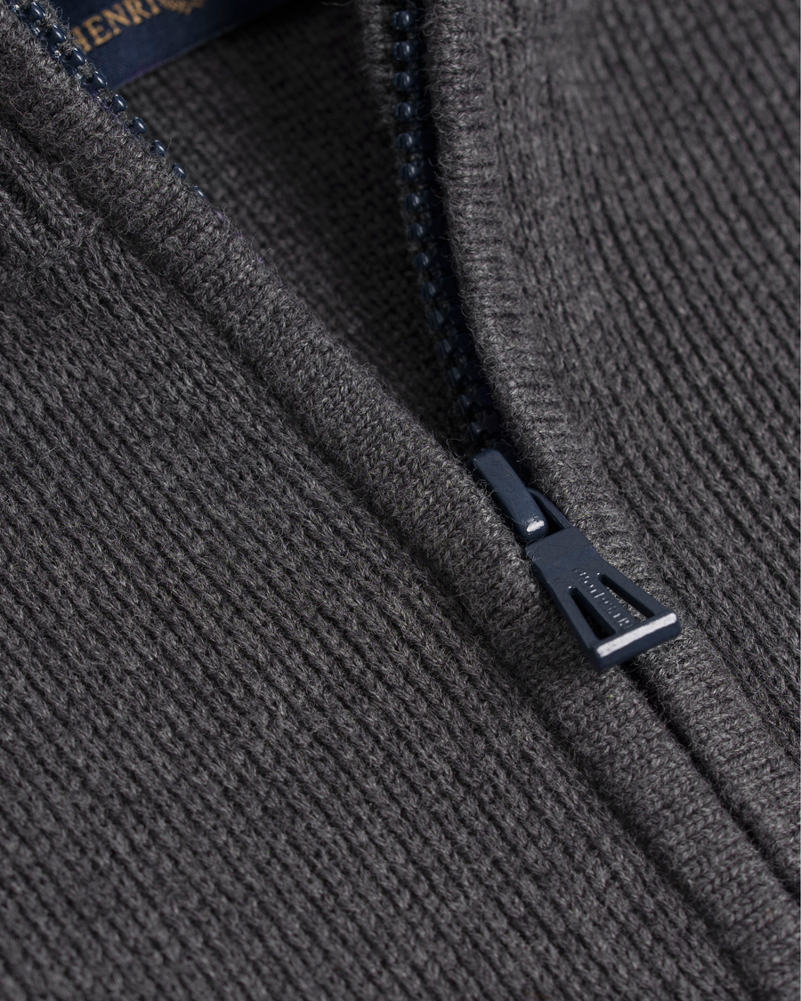 Heren | Truien | Henri-Lloyd | Henri Lloyd Arley Regular Half Zip Knit Sweater Graphite
