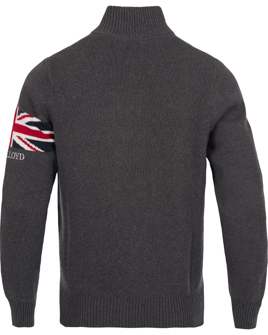 Heren | Truien | Henri-Lloyd | Henri Lloyd Arley Regular Half Zip Knit Sweater Graphite