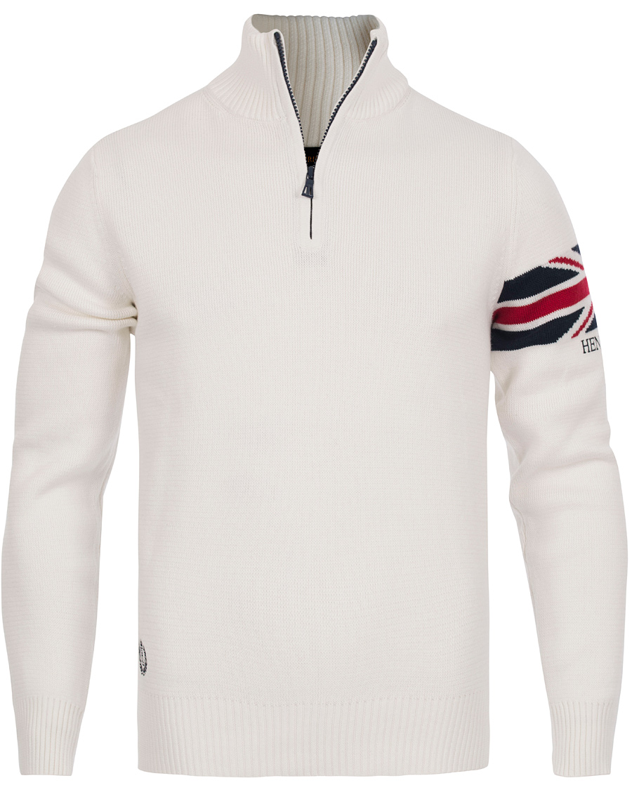 Heren | Truien | Henri-Lloyd | Henri Lloyd Arley Regular Half Zip Knit Sweater Surf