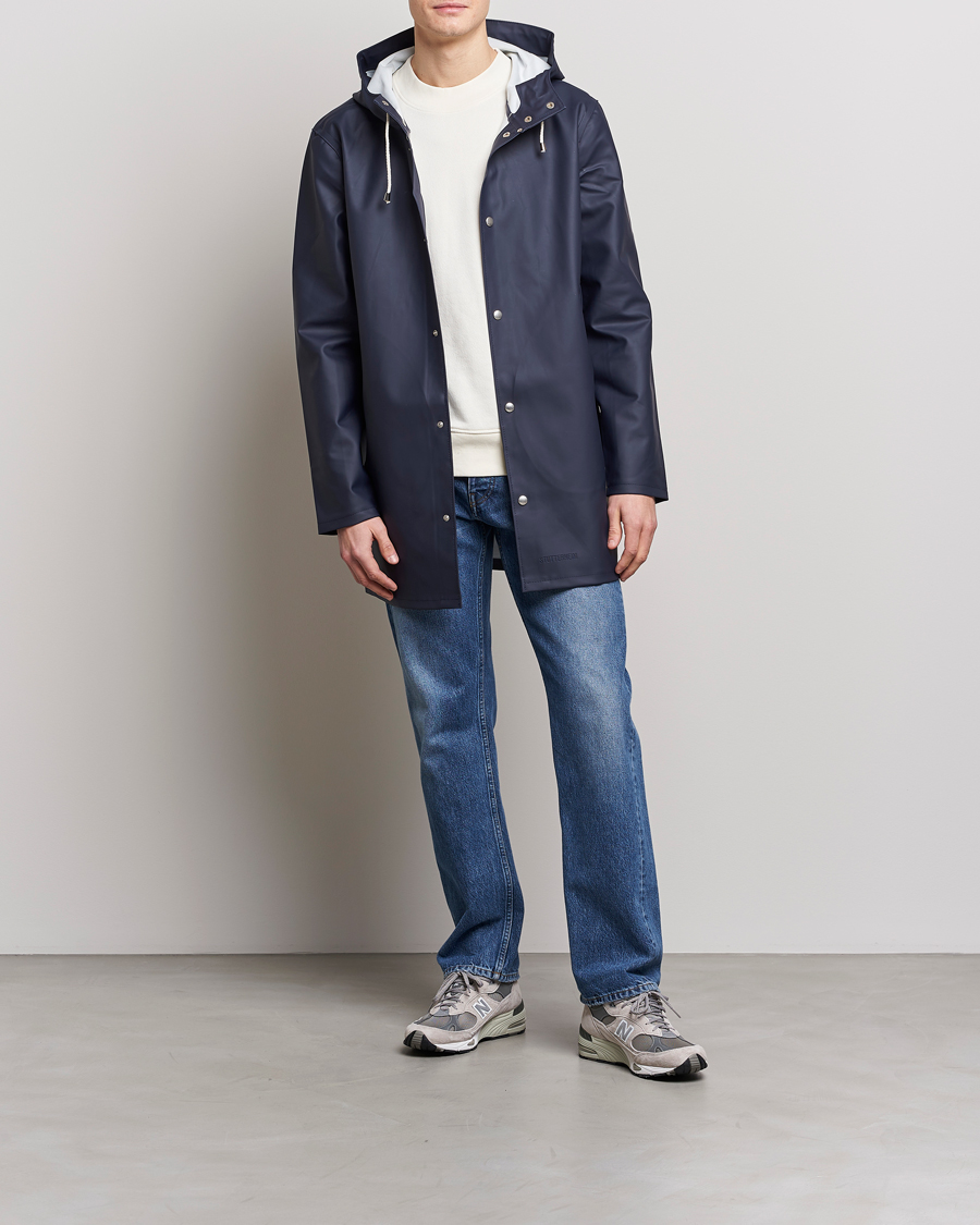 Heren | Jassen | Stutterheim | Stockholm Raincoat Navy