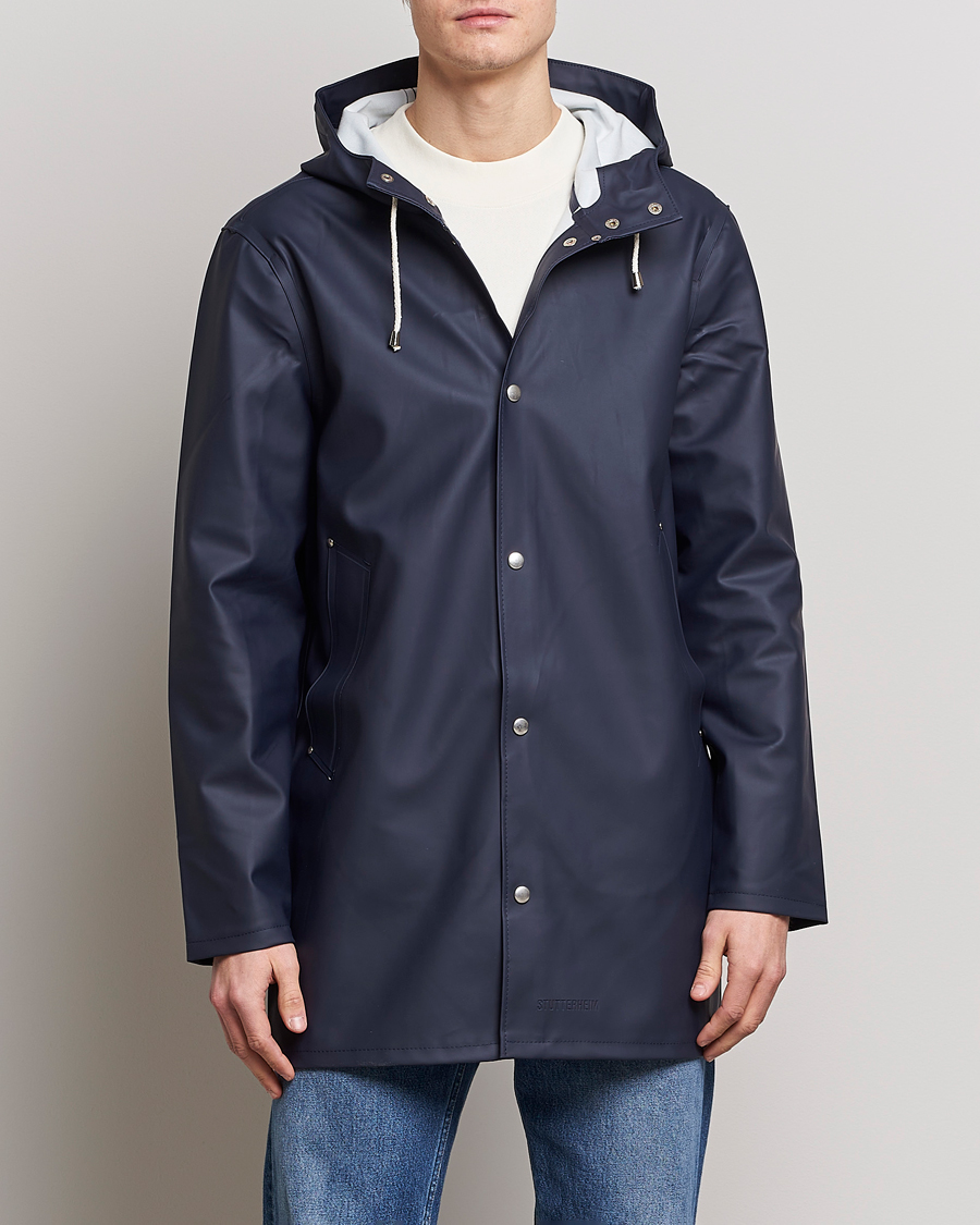 Heren | Lentejassen | Stutterheim | Stockholm Raincoat Navy