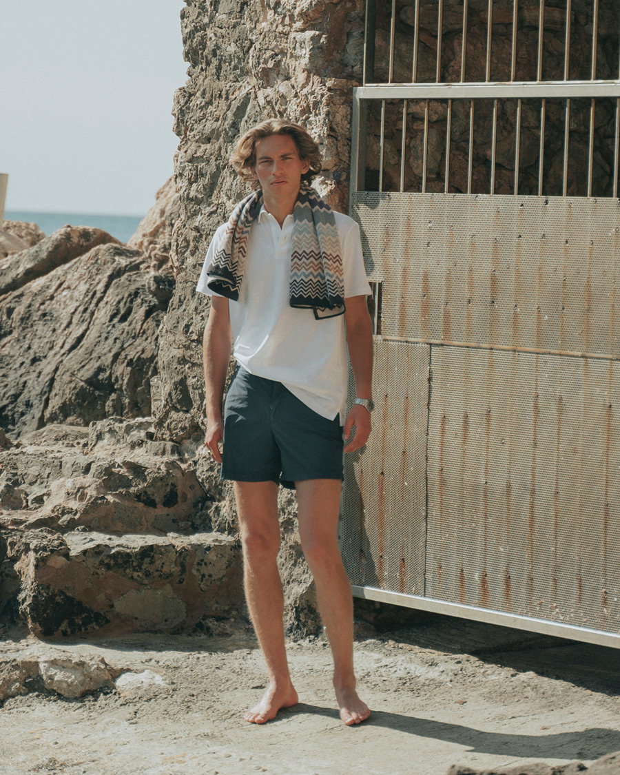 Heren | Polo's | Sunspel | Riviera Polo Shirt White