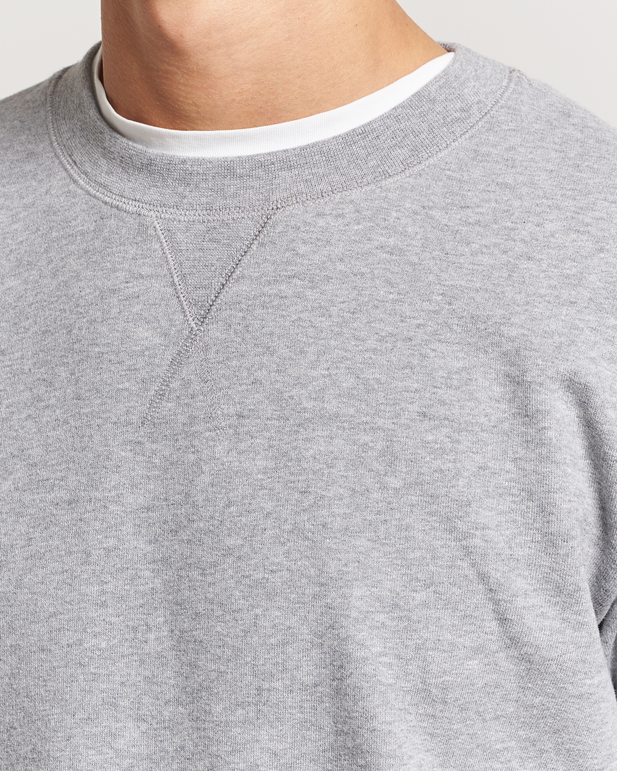 Heren | Truien | Sunspel | Loopback Sweatshirt Grey Melange