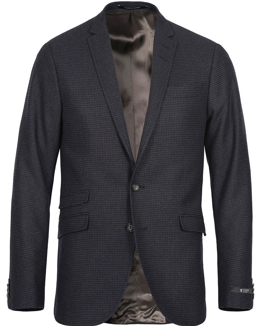 Heren | Blazers | Tiger of Sweden | Nedvin Houndstooth Blazer Sky Captain Navy