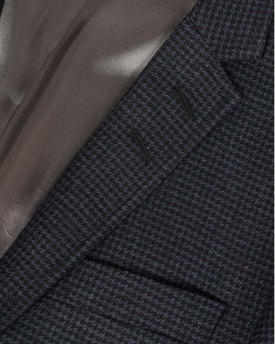 Heren | Blazers | Tiger of Sweden | Nedvin Houndstooth Blazer Sky Captain Navy