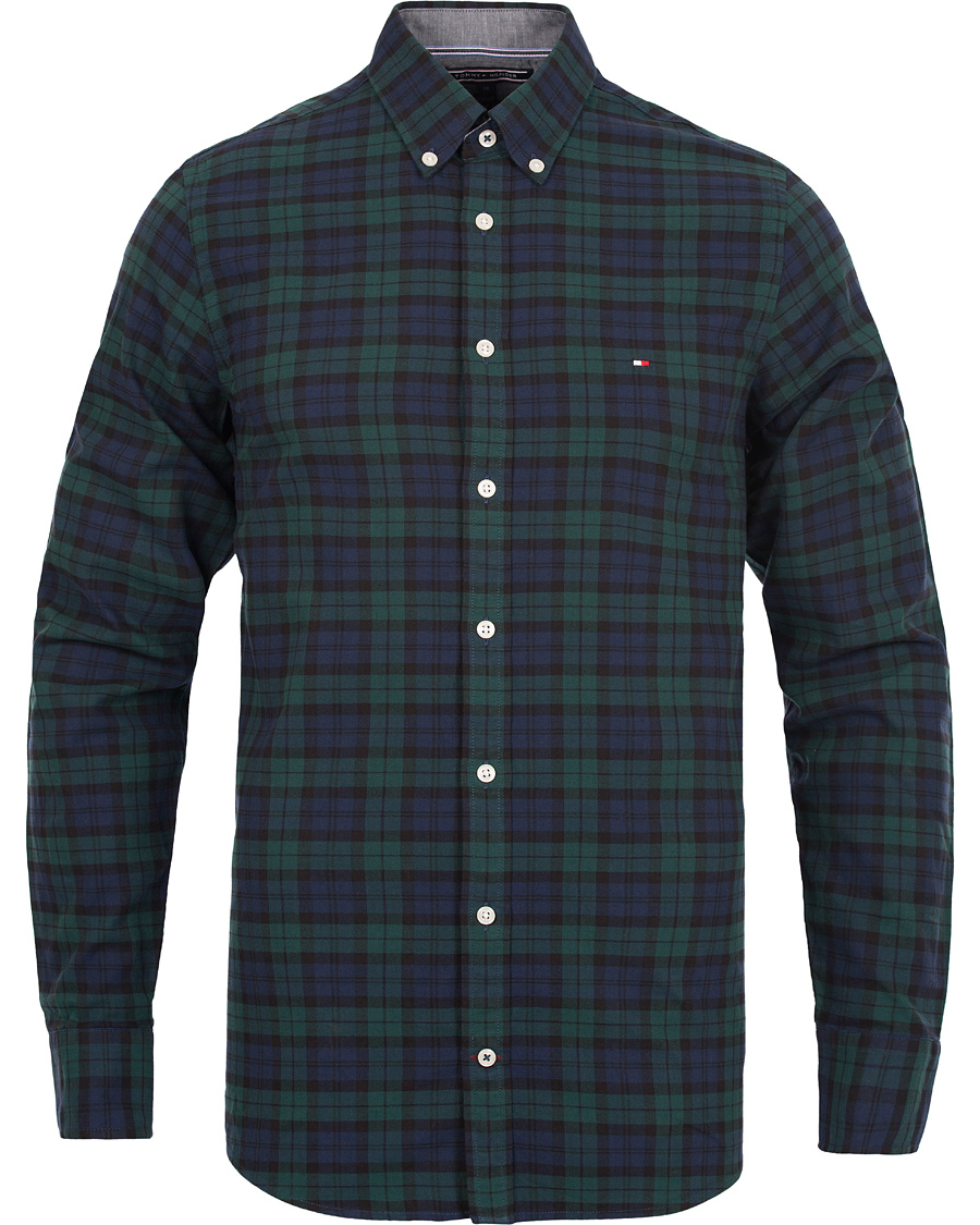 Heren | Overhemden | Tommy Hilfiger | Blackwatch Slim Fit Shirt Evening Blue