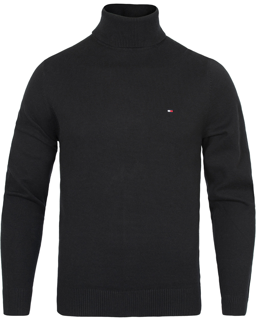Heren | Truien | Tommy Hilfiger | Pima Cotton Cashmere Roll Neck Black