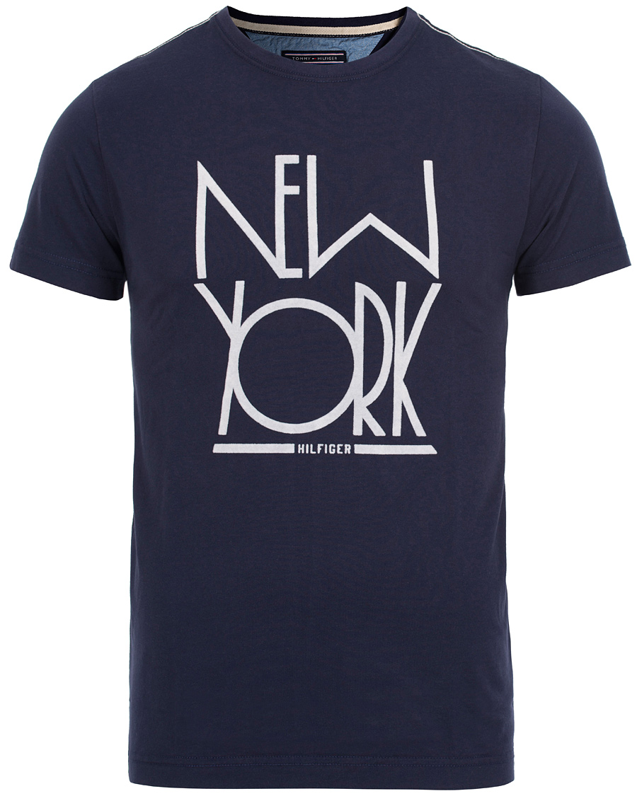 Heren | T-shirts | Tommy Hilfiger | Amiston NY Tee Evening Blue