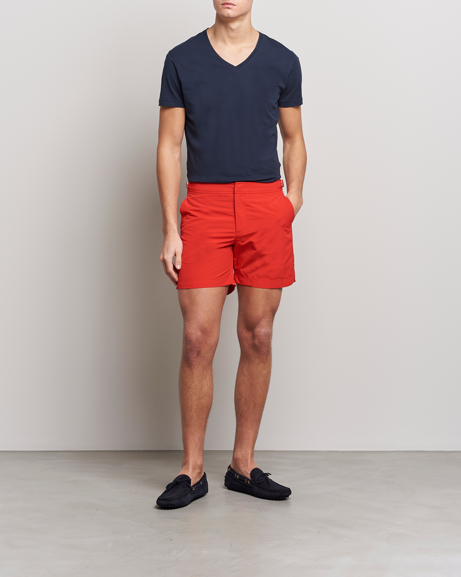 Heren | T-shirts | Orlebar Brown | OB V-Neck Tee Navy