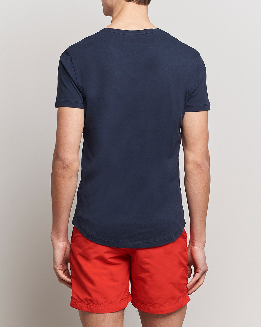 Heren | T-shirts | Orlebar Brown | OB V-Neck Tee Navy