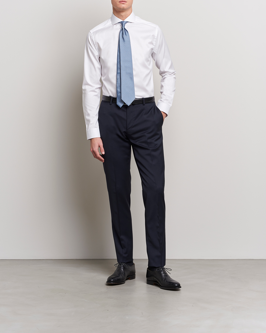 Heren | Overhemden | Eton | Super Slim Fit Shirt Cutaway White