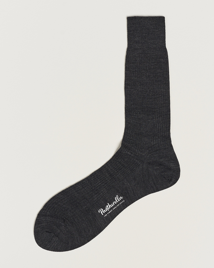 Heren | Ondergoed | Pantherella | Naish Merino/Nylon Sock Charcoal