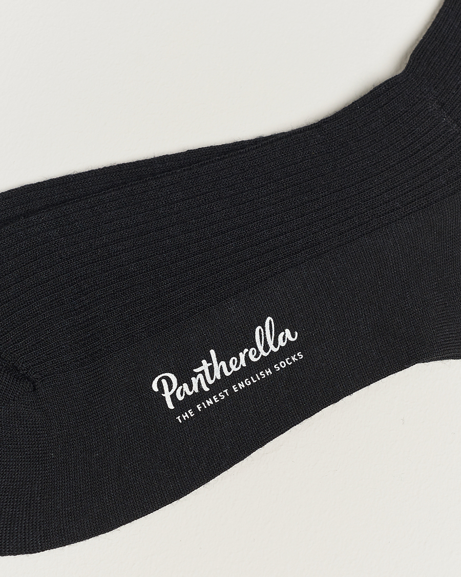 Heren | Merina wol sokken | Pantherella | Naish Long Merino/Nylon Sock Black