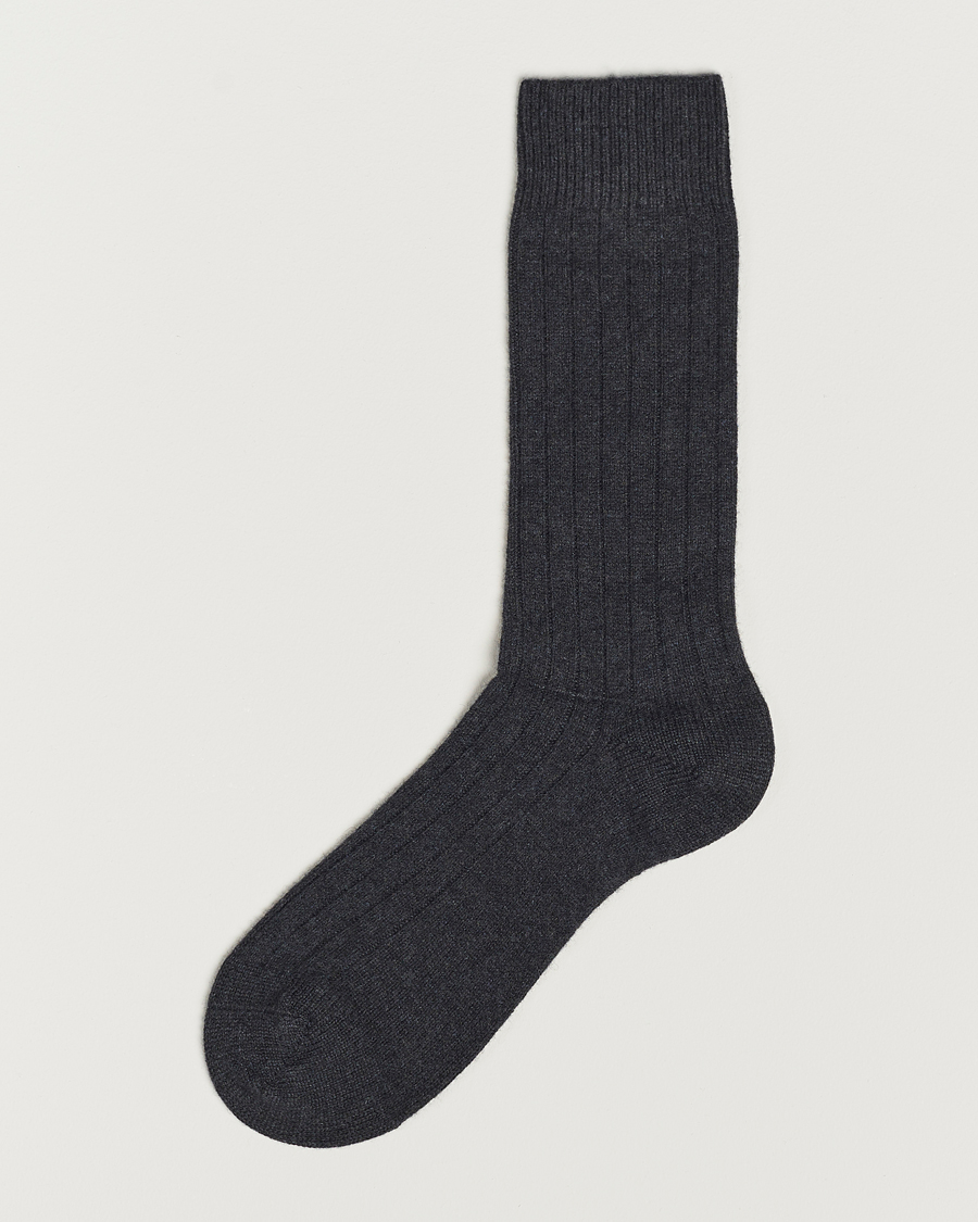 Heren |  | Pantherella | Waddington Cashmere Sock Charcoal