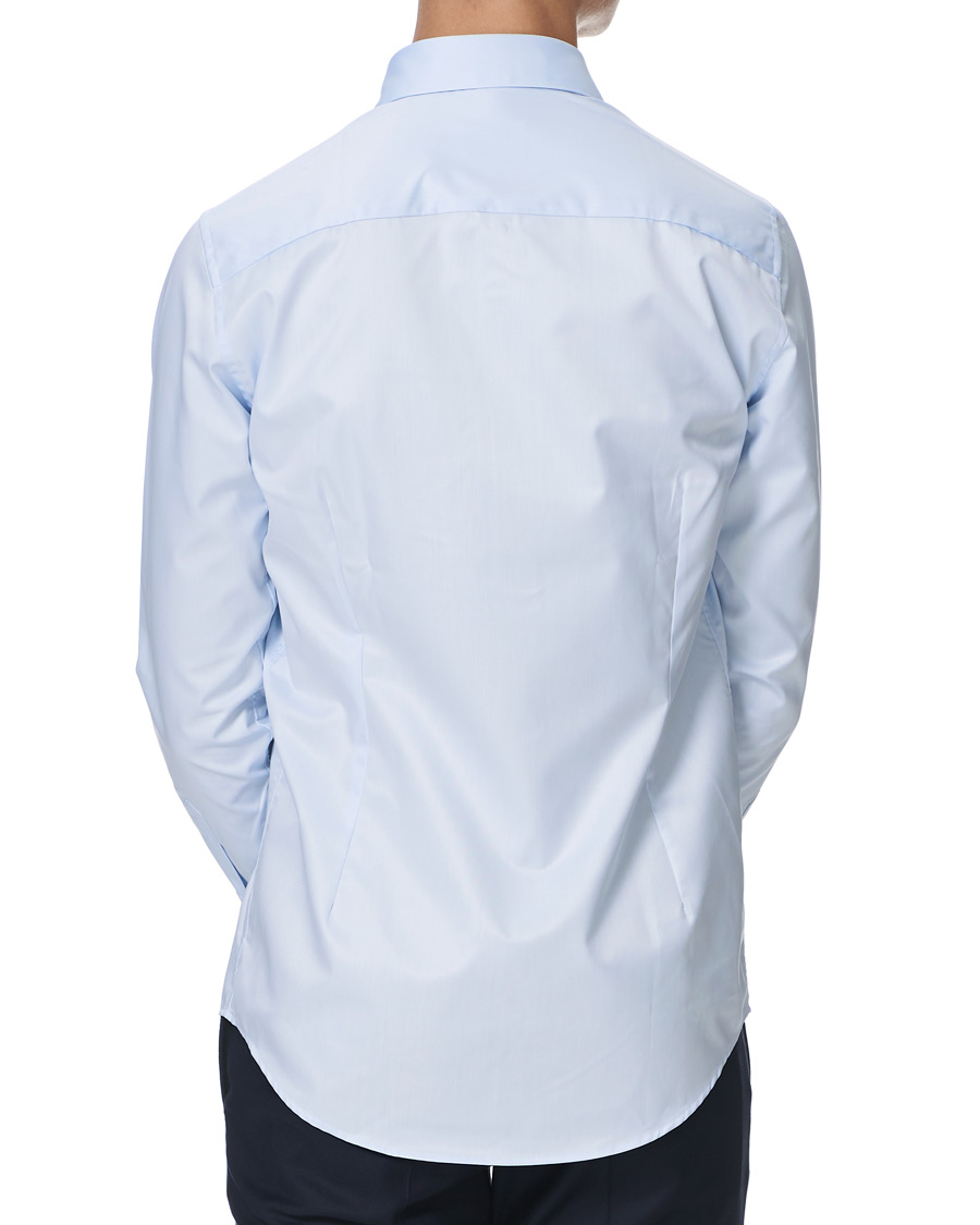 Heren | Overhemden | Stenströms | Superslim Plain Shirt Blue