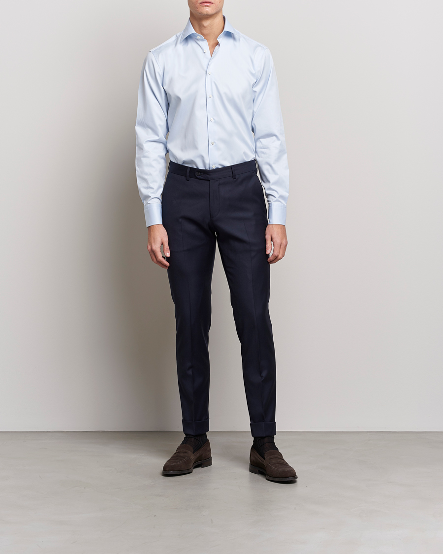 Men |  | Stenströms | Fitted Body Shirt Blue