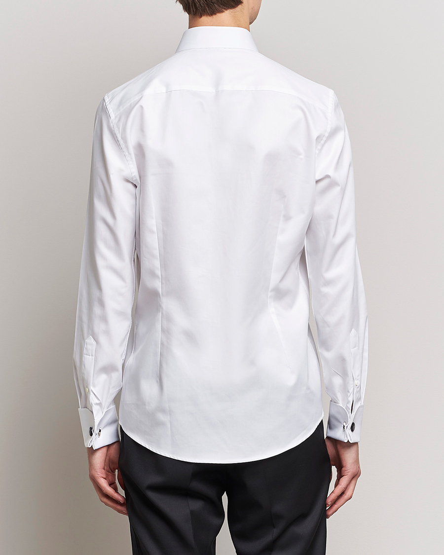 Heren | Overhemden | Stenströms | Slimline Smoking Shirt White