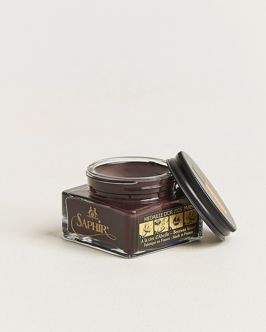 Heren | Schoenverzorgingsproducten | Saphir Medaille d\'Or | Cordovan Creme 75 ml Dark Brown