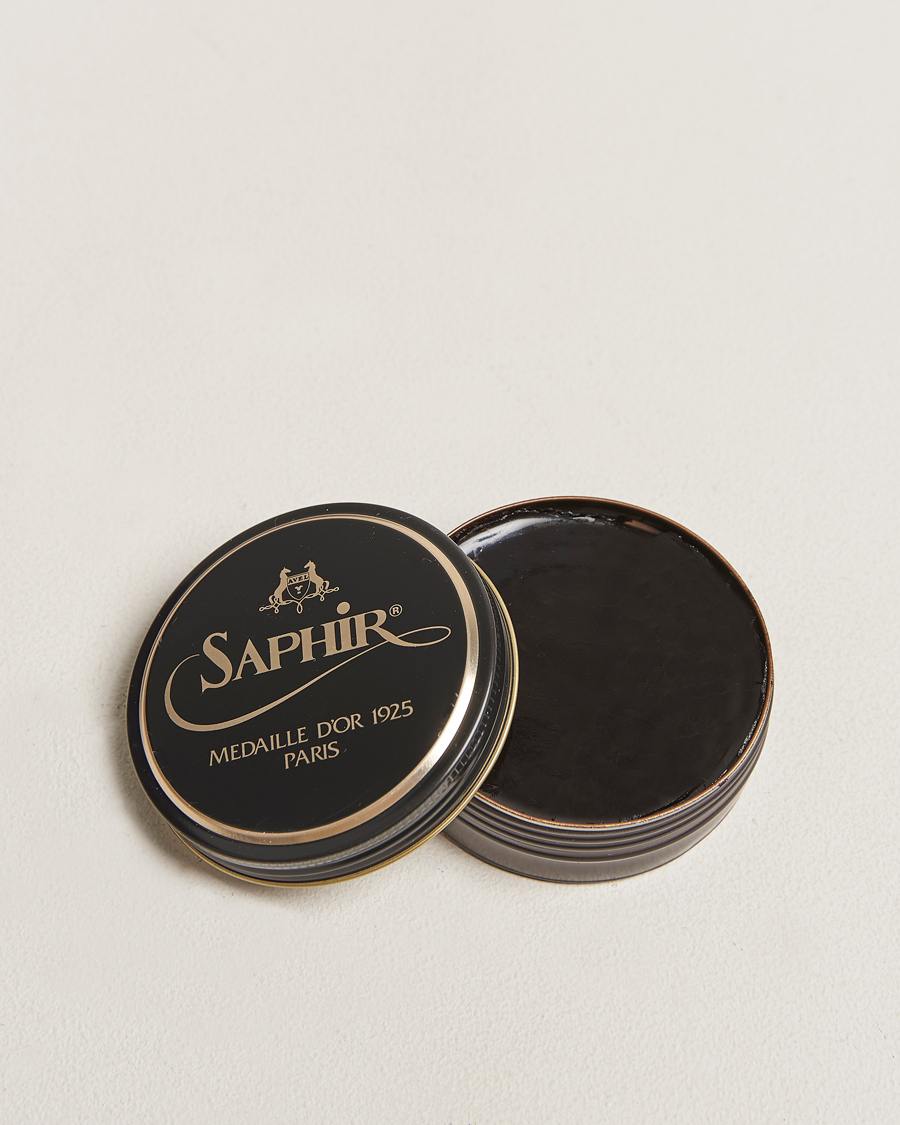 Heren | Schoenverzorgingsproducten | Saphir Medaille d\'Or | Pate De Lux 50 ml Dark Brown