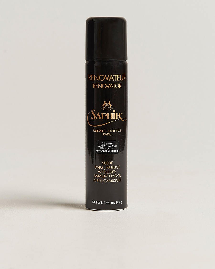 Heren | Schoenverzorging | Saphir Medaille d'Or | Renovateur Suede 250 ml Spray Black