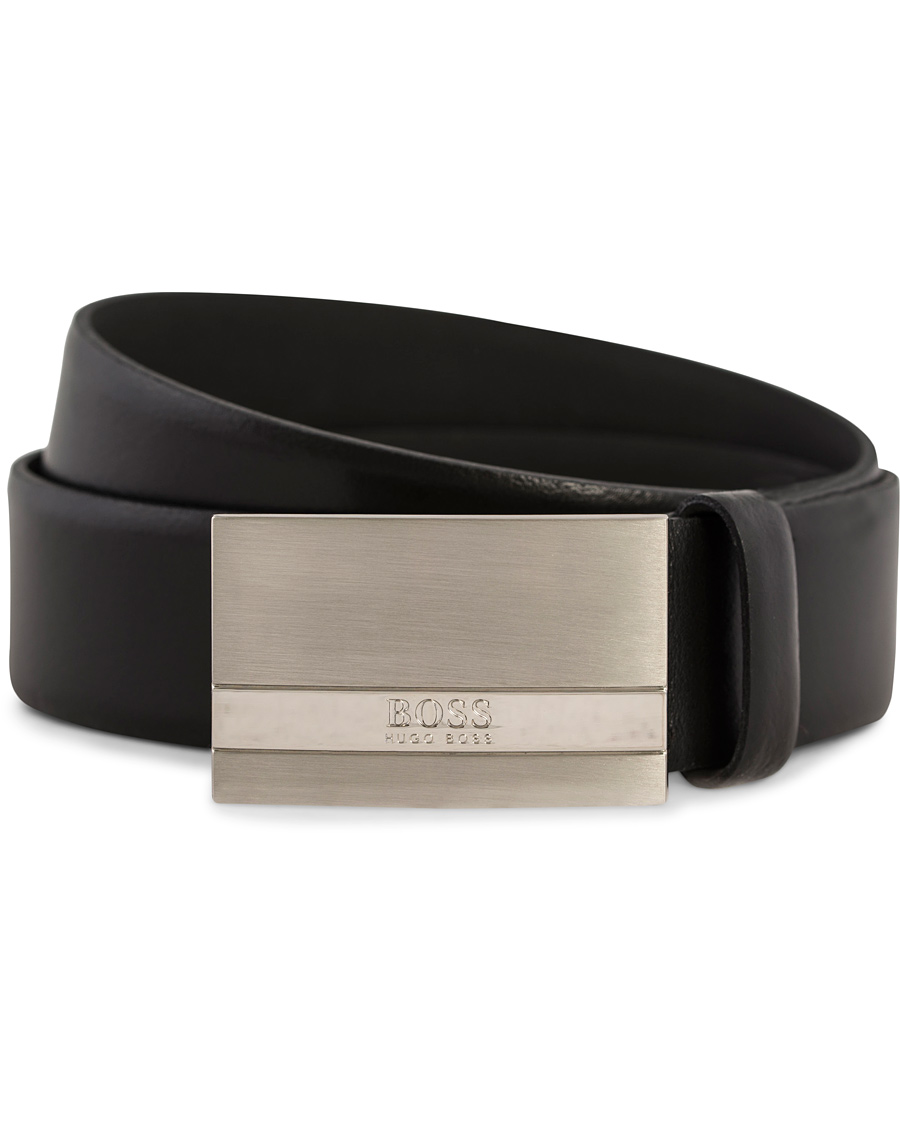 Heren | BOSS Baxton Plaited Logo Belt 3,5 cm Black | BOSS BLACK | BOSS Baxton Plaited Logo Belt 3,5 cm Black