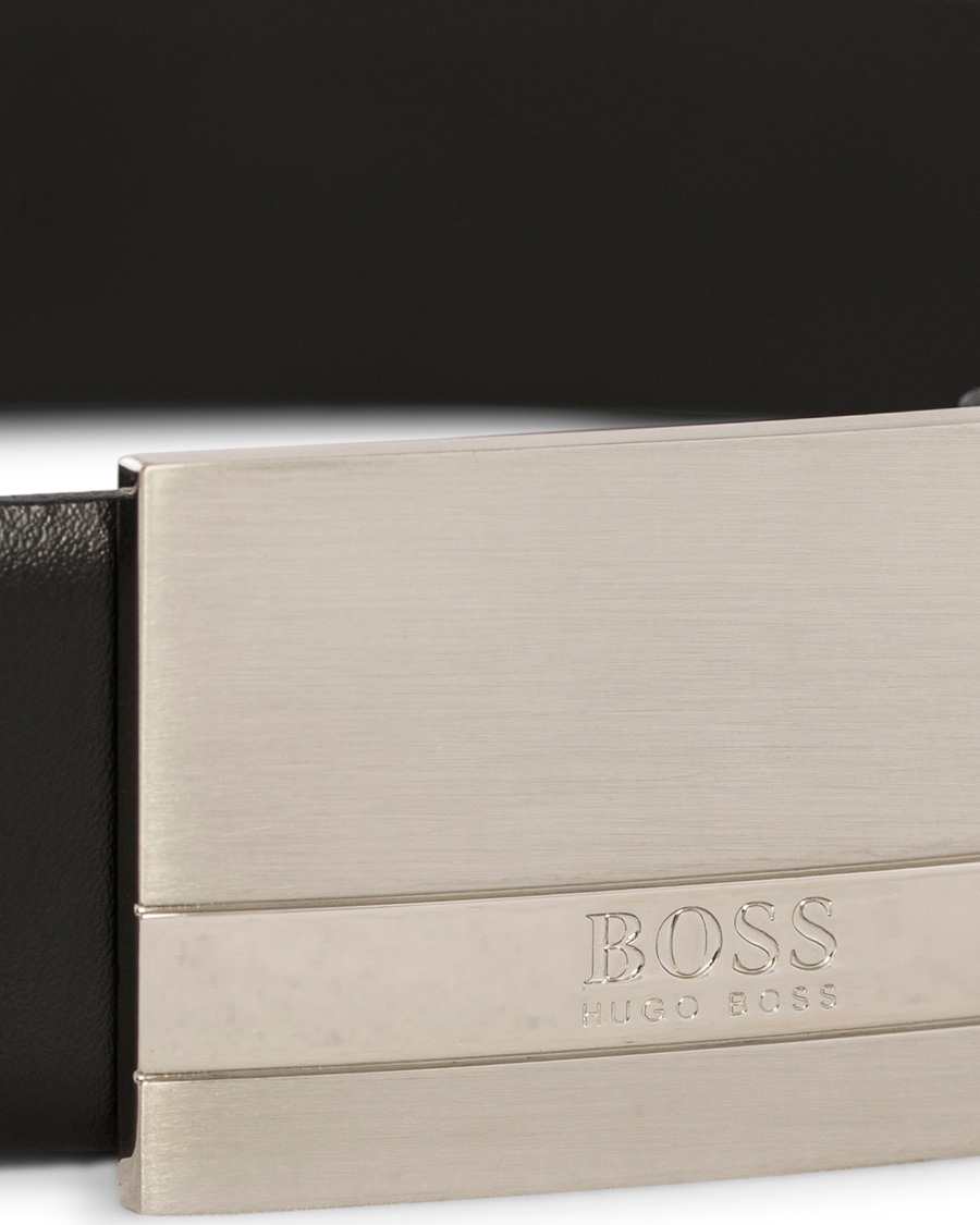 Heren | BOSS Baxton Plaited Logo Belt 3,5 cm Black | BOSS BLACK | BOSS Baxton Plaited Logo Belt 3,5 cm Black