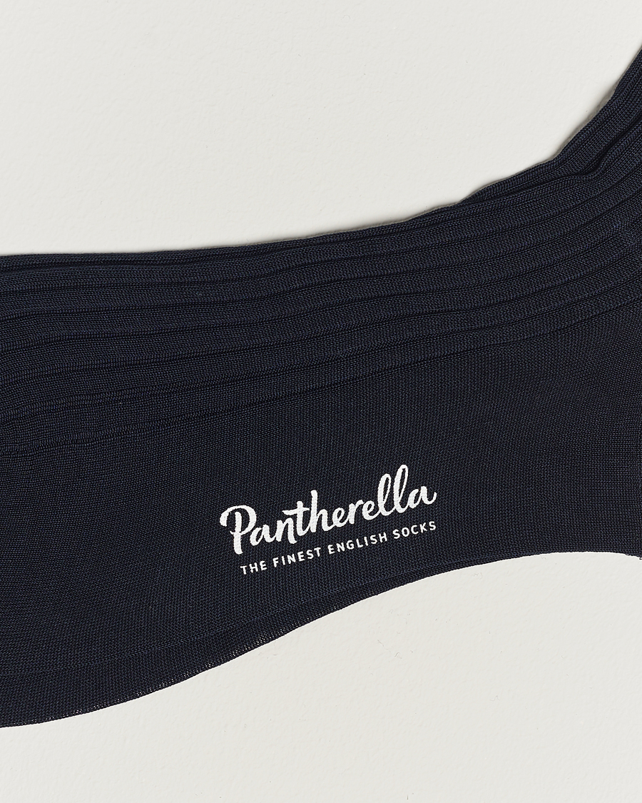 Heren | Ondergoed | Pantherella | Vale Cotton Socks Navy