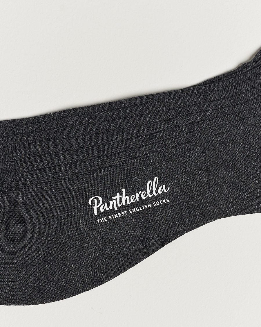 Heren | Sokken | Pantherella | Vale Cotton Socks Dark Grey