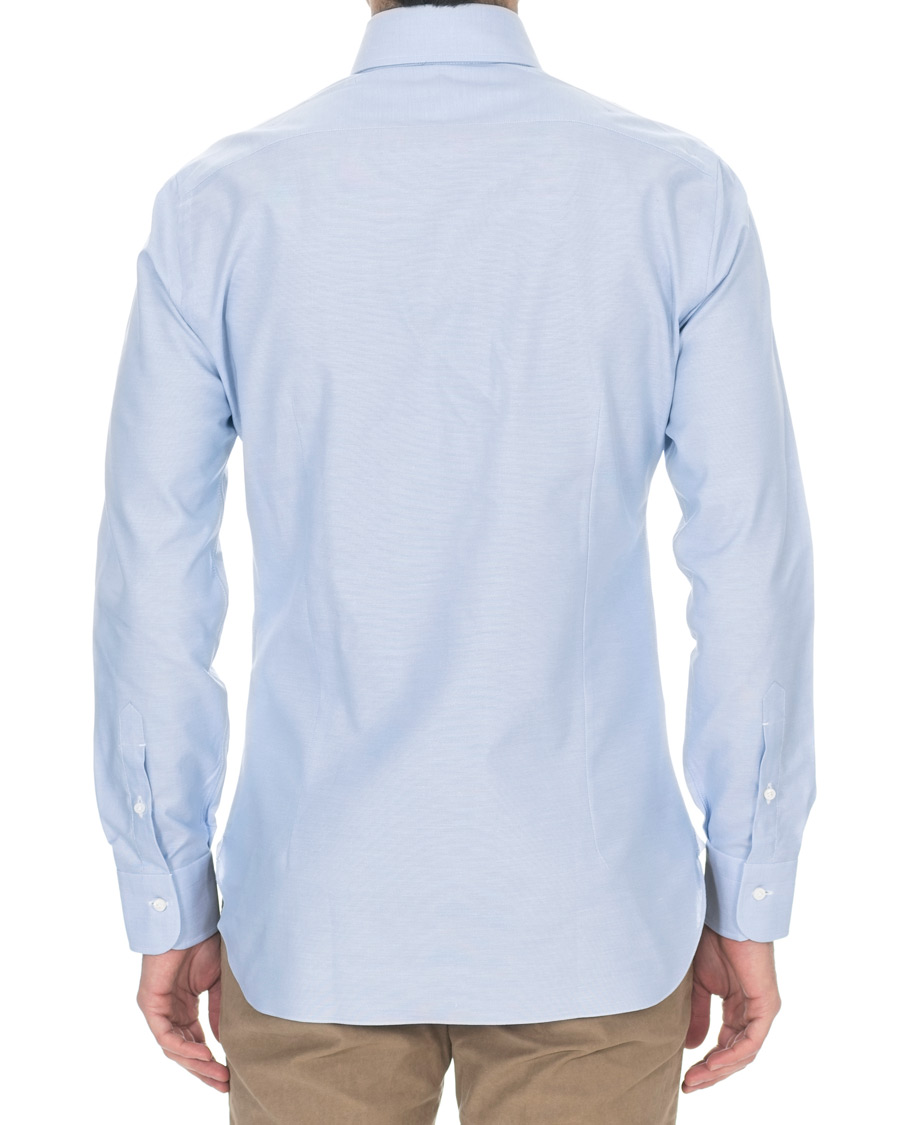 Heren | Overhemden | Barba Napoli | Slim Fit Button Down Oxford Shirt Blue