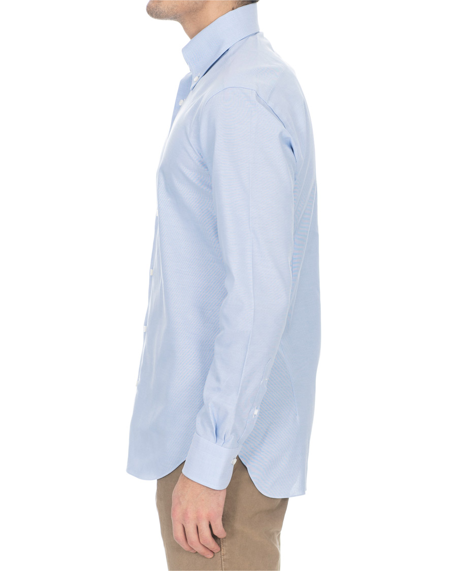 Heren | Overhemden | Barba Napoli | Slim Fit Button Down Oxford Shirt Blue