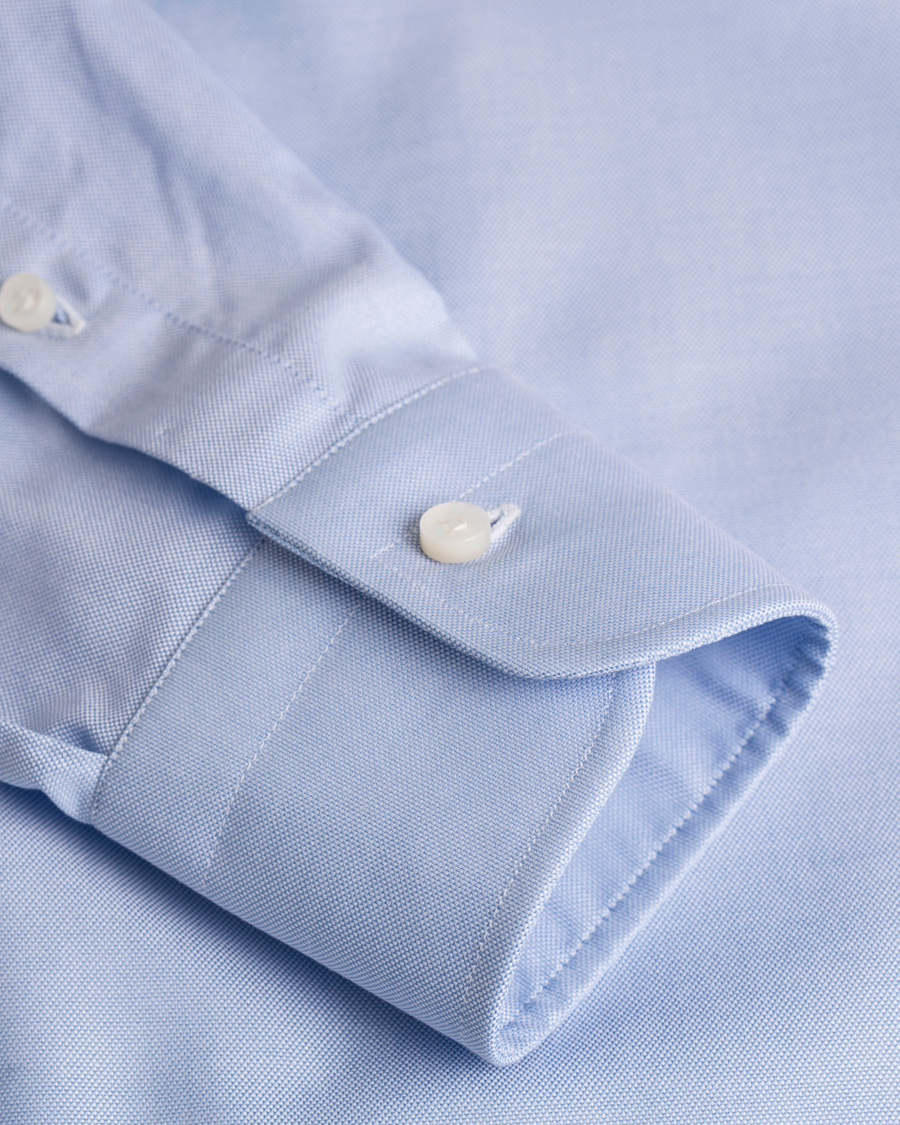 Heren | Overhemden | Barba Napoli | Slim Fit Button Down Oxford Shirt Blue